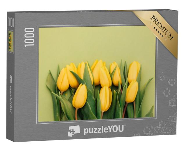 Puzzel 1000 stukjes „Gele tulpen uit Nederland“