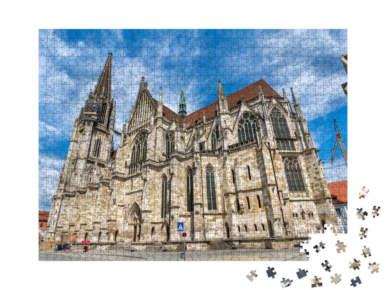 Puzzle 1000 Teile „Dom St. Peter, der Dom zu Regensburg, Bayern, Deutschland“