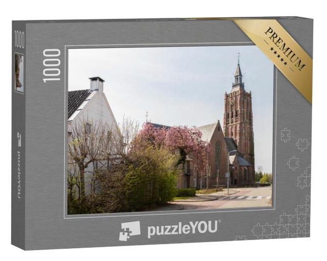 Puzzel 1000 stukjes „Sint-Catharinakerk uit de 15e eeuw in het Gelderse Asperen“