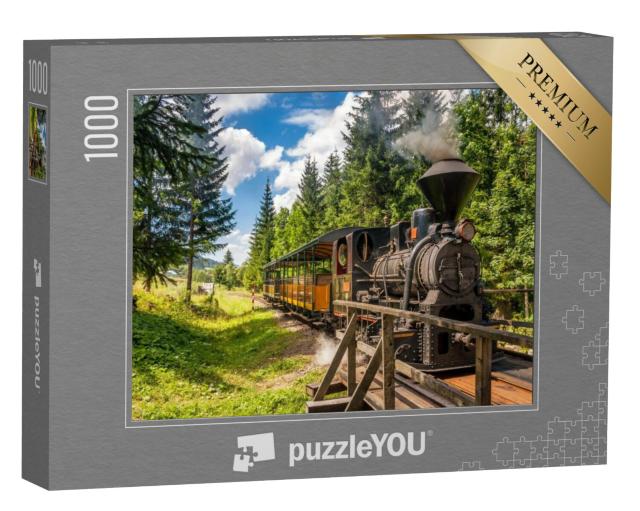 Puzzel 1000 stukjes „Historische stoomlocomotief in Slowakije“