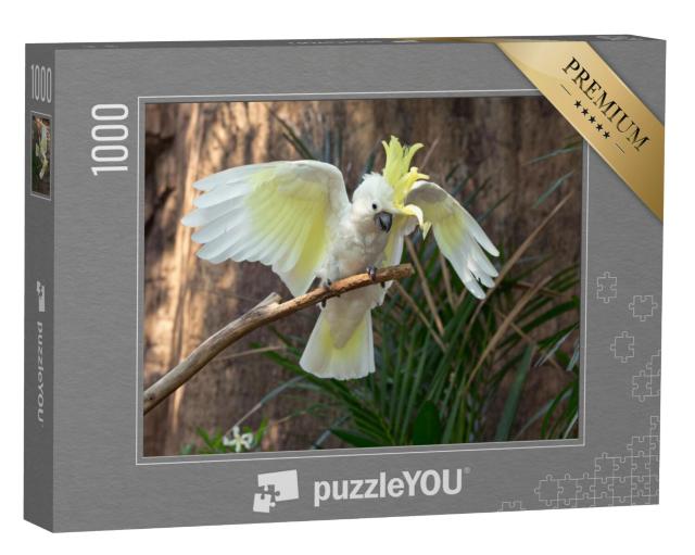 Puzzel 1000 stukjes „Kaketoe in de dierentuin“