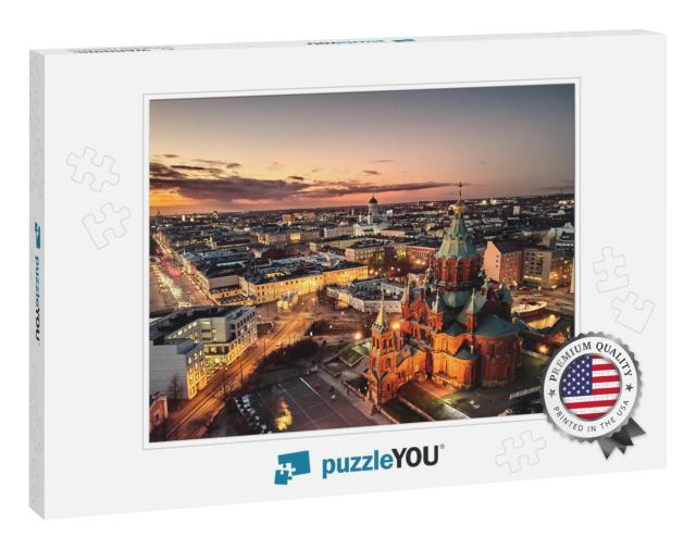 Aerial View, Presidential Palace & Uspenski Cathedral, He... Jigsaw Puzzle