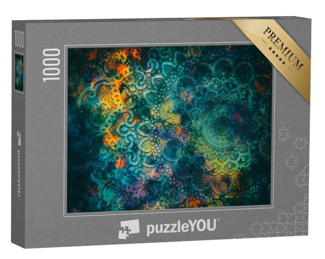 Puzzel 1000 stukjes „Een mandalapatroon“