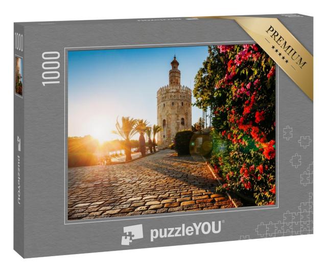 Puzzle „Torre del Oro: der Goldene Turm in Sevilla, Spanien“