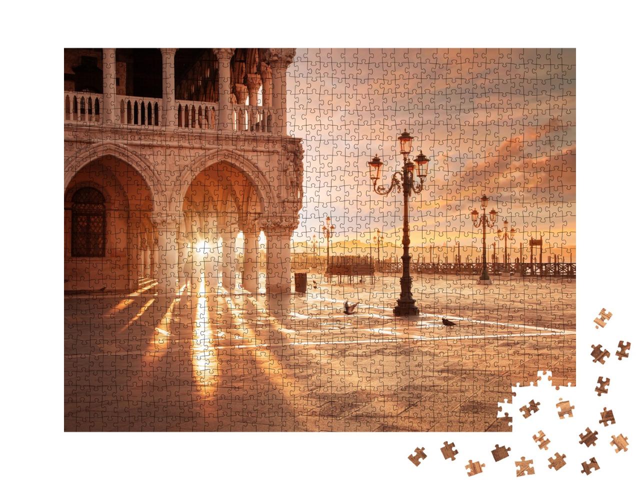Puzzle 1000 Teile „San Marco in Venedig im Sonnenaufgang“