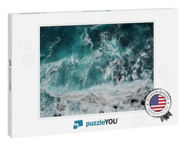 Aerial View of Sea. High Resolution Satellite Image of Ca... Jigsaw Puzzle
