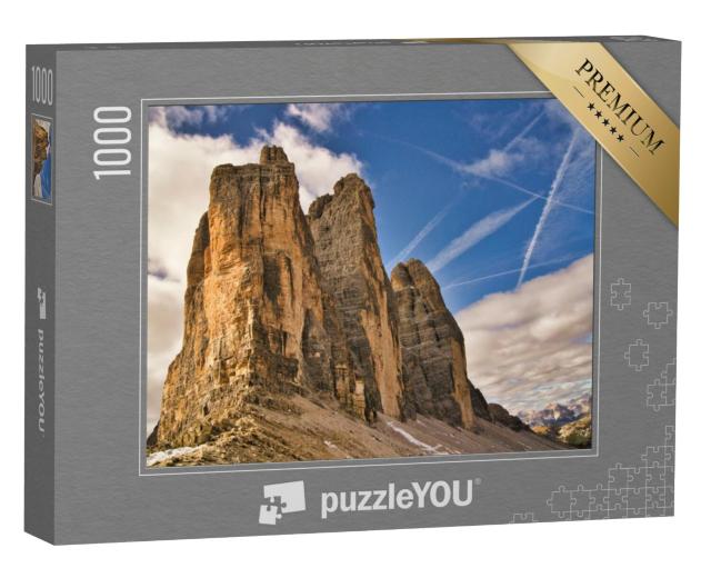 Puzzel 1000 stukjes „Drie toppen van Lavaredo, Dolomieten, Italië“