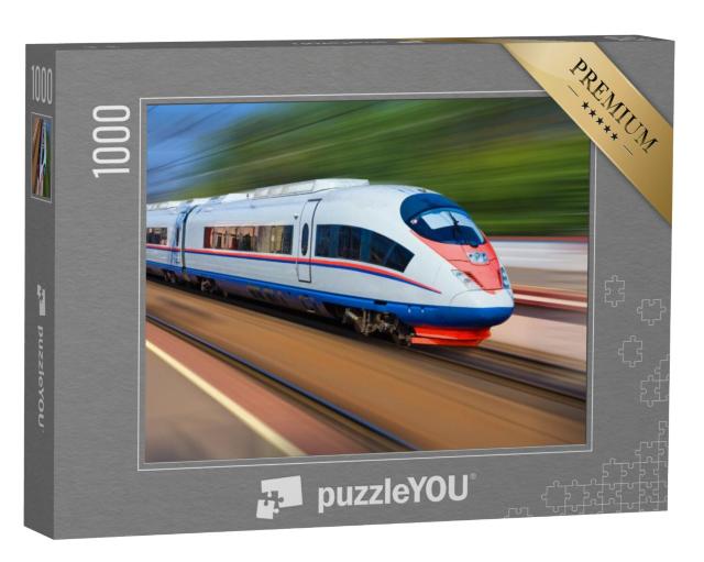 Puzzel 1000 stukjes „Moderne stoptrein“