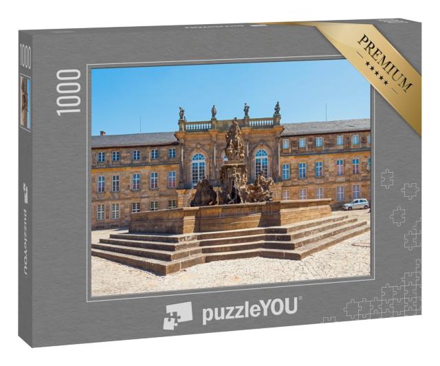 Puzzle 1000 Teile „Historischer Markgrafenbrunnen in Bayreuth, Deutschland“