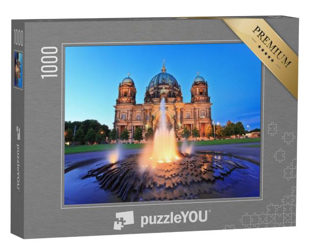 Puzzel 1000 stukjes „Berlijnse kathedraal bij nacht“