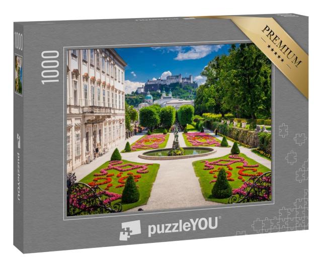 Puzzle 1000 Teile „Schloss Mirabell und die Salzburger Burg, Österreich“
