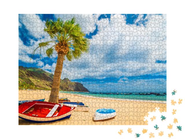 Puzzle 1000 Teile „Strand in Teneriffa, Kanarische Inseln, Spanien“