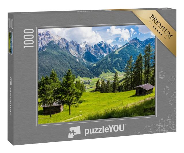 Puzzle 1000 Teile „Panoramablick ins Stubaital, Tirol, Österreich“