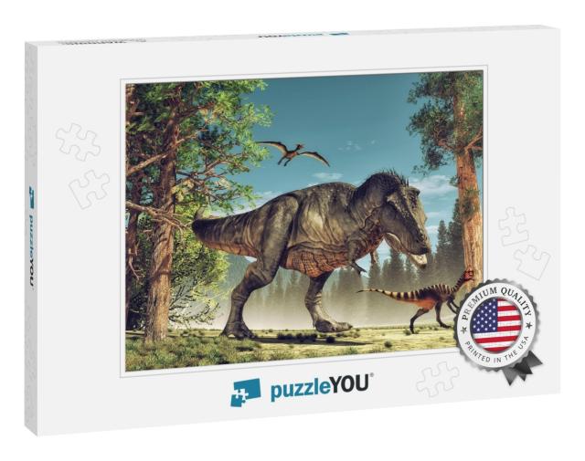 3D Render Dinosaur. This is a 3D Render Illustration... Jigsaw Puzzle