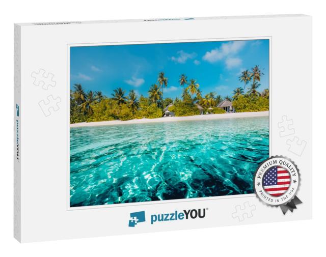 Amazing Beach Background for Summer Travel & Vacation Con... Jigsaw Puzzle
