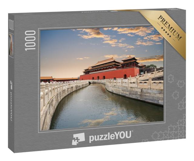 Puzzle „Goldene Wasserbrücke im Sonnenuntergang, Peking“