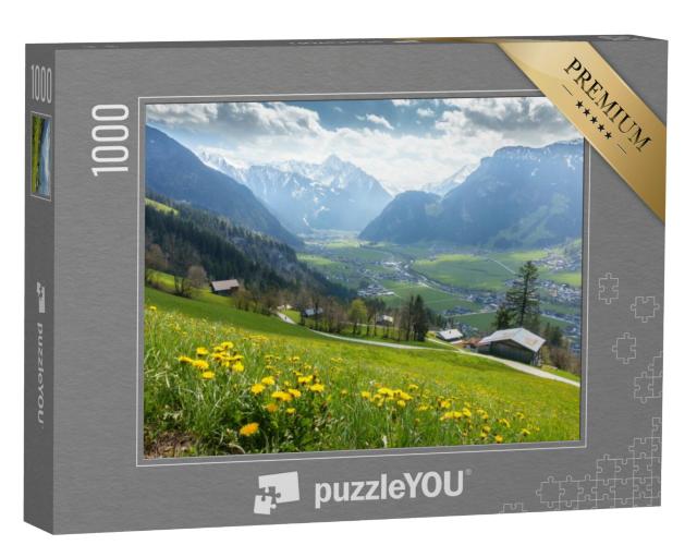 Puzzel 1000 stukjes „Uitzicht op het Tiroler Zillertal“