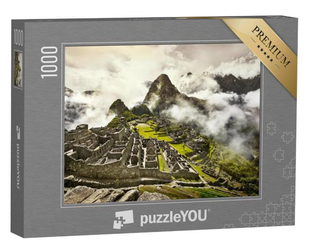 Puzzel 1000 stukjes „Ruïnes van de oude Incastad Machu Picchu“