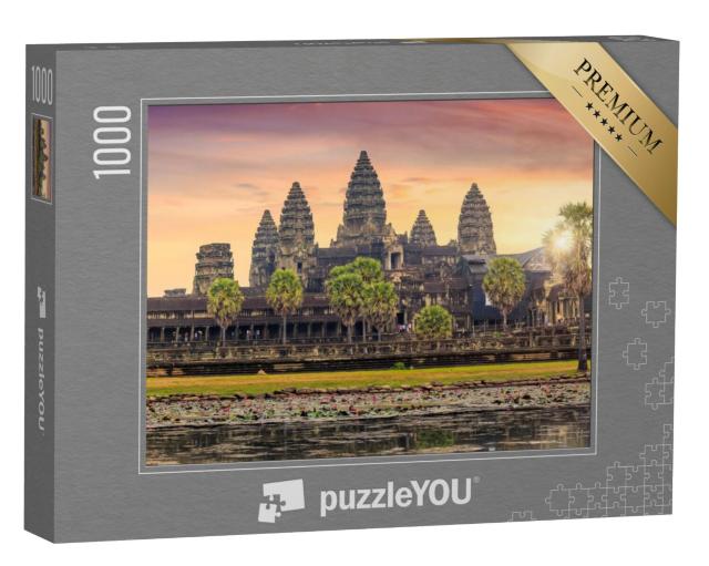 Puzzel 1000 stukjes „Prachtige zonsopgang bij Angkor Wat, Siem Reap, Cambodja“