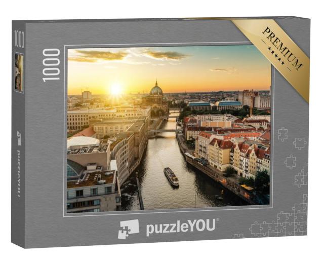 Puzzel 1000 stukjes „Uitzicht over de skyline van Berlijn“