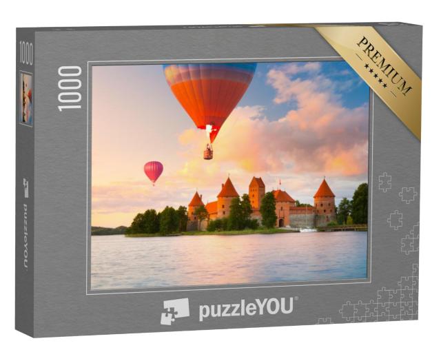 Puzzel 1000 stukjes „Kasteel van rode baksteen in Trakai, Litouwen“