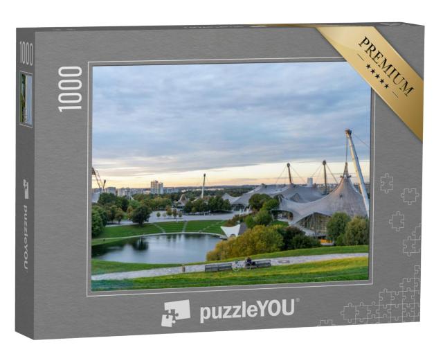 Puzzel 1000 stukjes „Olympisch Park rond het Olympisch Stadion in München“