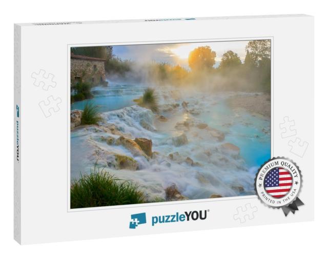 Natural Spa with Waterfalls & Hot Springs At Saturnia The... Jigsaw Puzzle