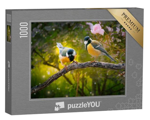 Puzzel 1000 stukjes „Twee grote tieten in het sprookjesbos“