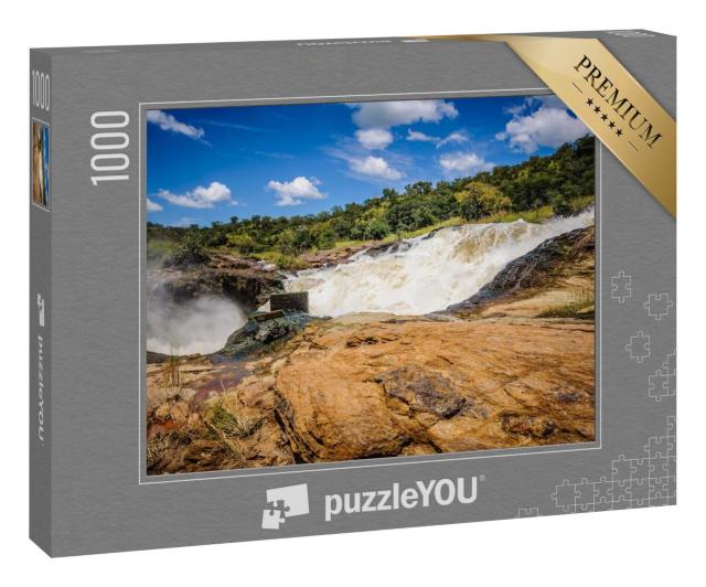 Puzzle 100 Teile „Bild von Natur und Tieren im Murchison Falls Park, Uganda, Afrika“