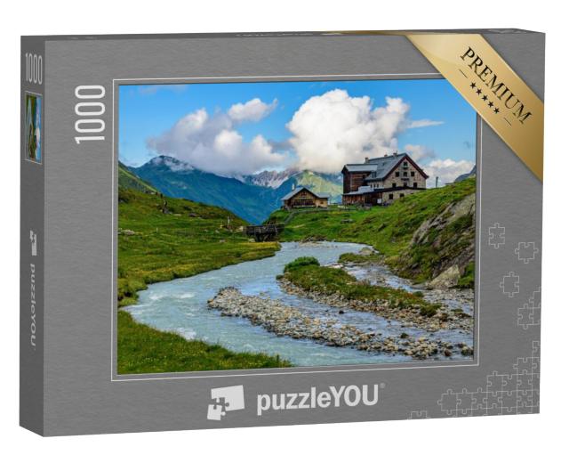 Puzzel 1000 stukjes „Franz Senn Hütte in de Stubaier Alpen“