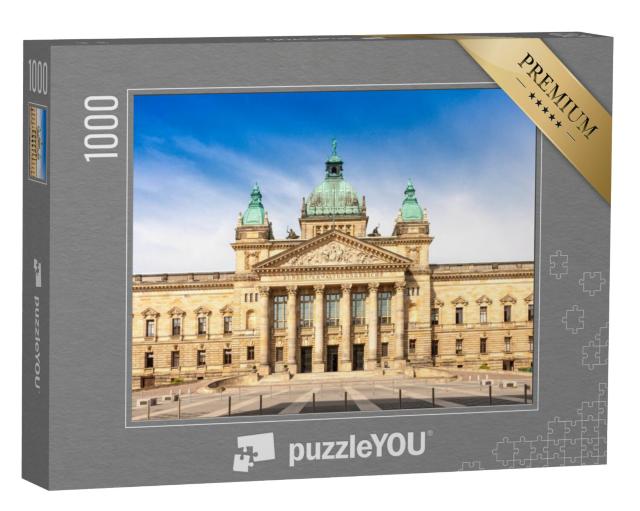 Puzzel 1000 stukjes „Oberlandesgericht Leipzig, Saksen, Duitsland“