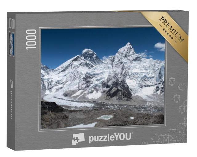 Puzzel 1000 stukjes „Adembenemend: het uitzicht op de Mount Everest vanaf Kala Patthar“