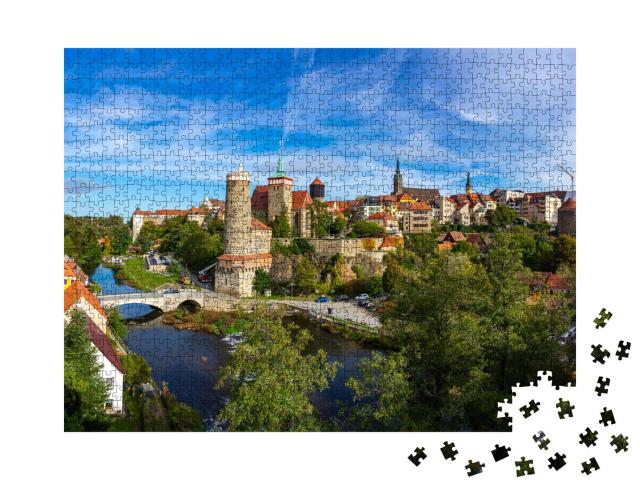 Puzzle 1000 Teile „Das historische Zentrum von Bautzen, Deutschland“