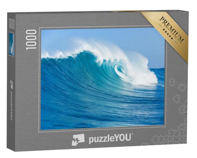 Puzzel 1000 stukjes „Blauwe oceaangolven“