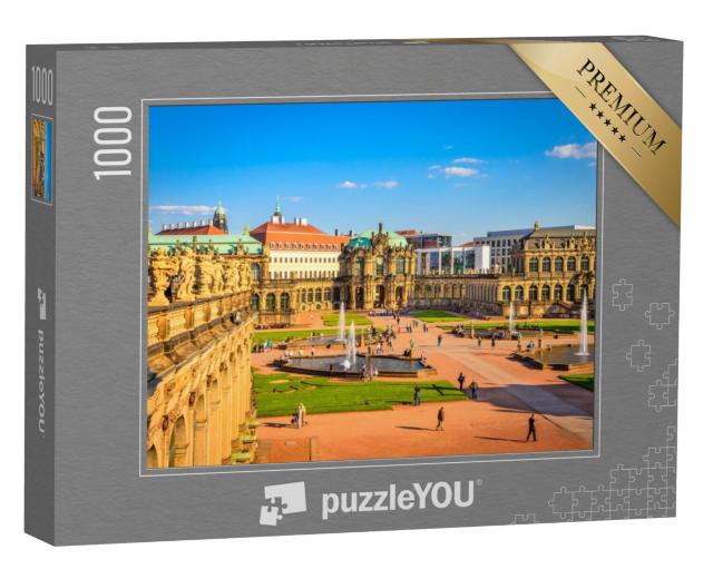 Puzzel 1000 stukjes „Dresden Zwinger, een beroemde kunstgalerie, Saksen, Duitsland“