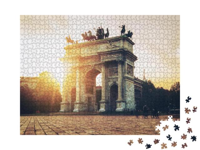 Puzzle 1000 Teile „Arco della Pace, Mailand, Italien“
