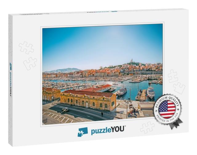 Panoramic Cityscape of Vieux Port, Marseille, Provence, F... Jigsaw Puzzle
