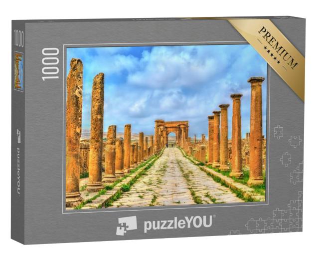 Puzzel 1000 stukjes „Verwoeste stad Timgad, UNESCO cultureel erfgoed in Algerije“