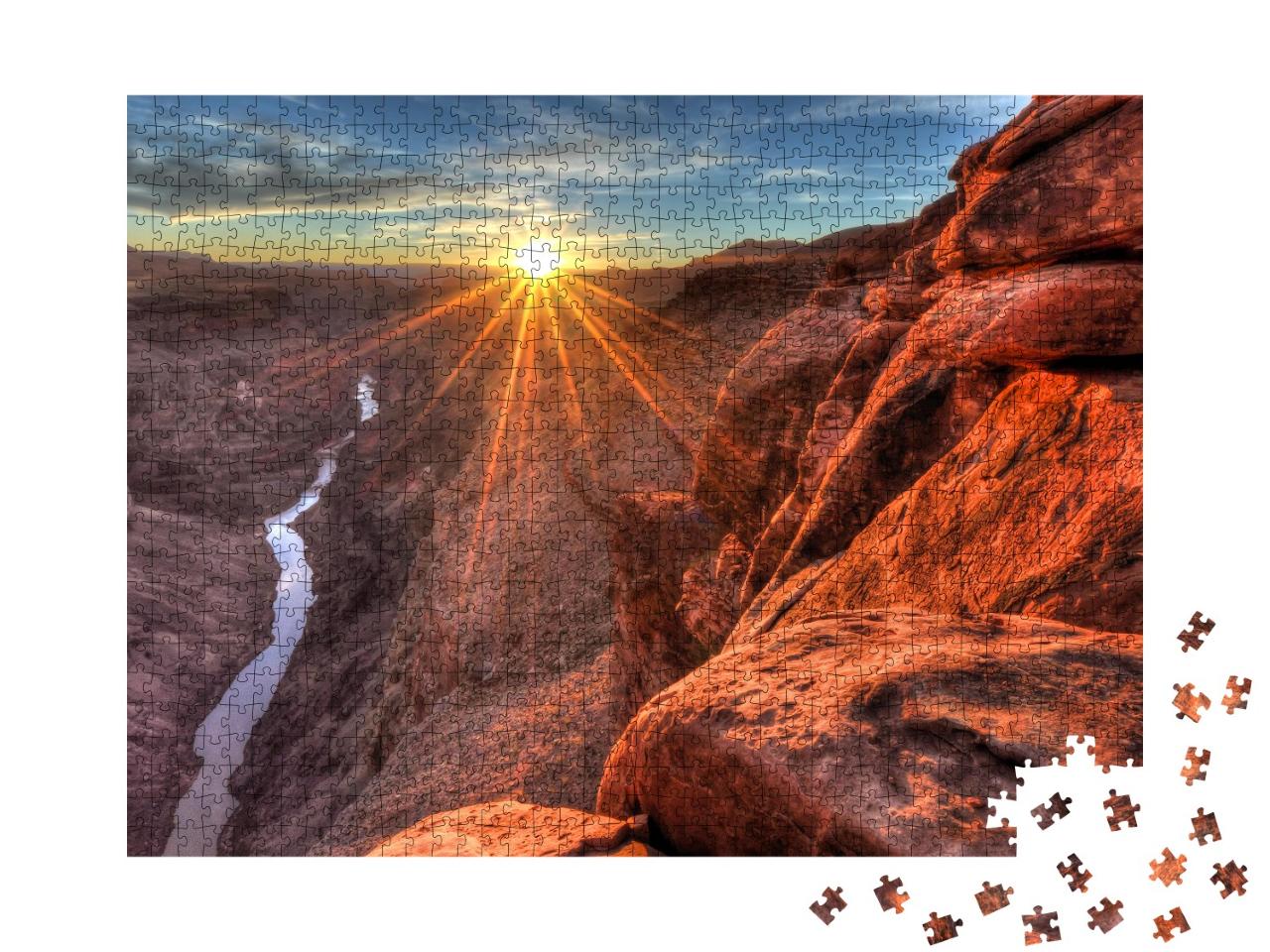 Puzzle 1000 Teile „Sonnenuntergang am Toroweap, Grand Canyon National Park, Arizona“