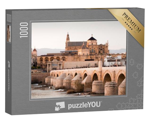 Puzzel 1000 stukjes „Mezquia en Romeinse brug in Córdoba, Spanje“