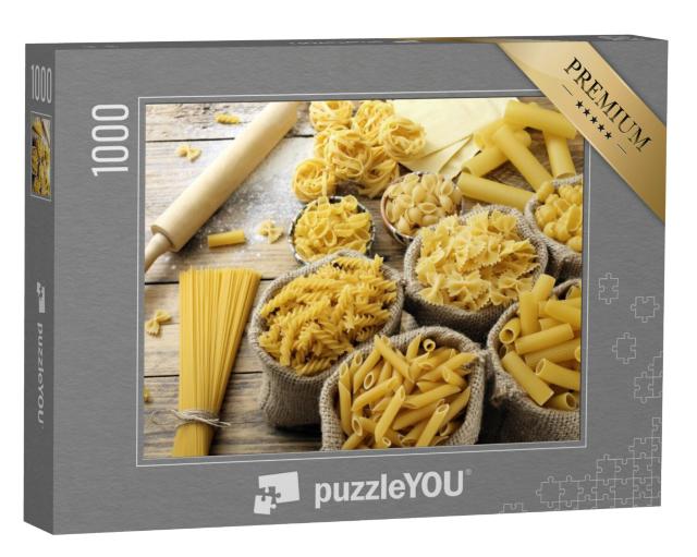 Puzzel 1000 stukjes „Heerlijke Italiaanse pastasoorten“