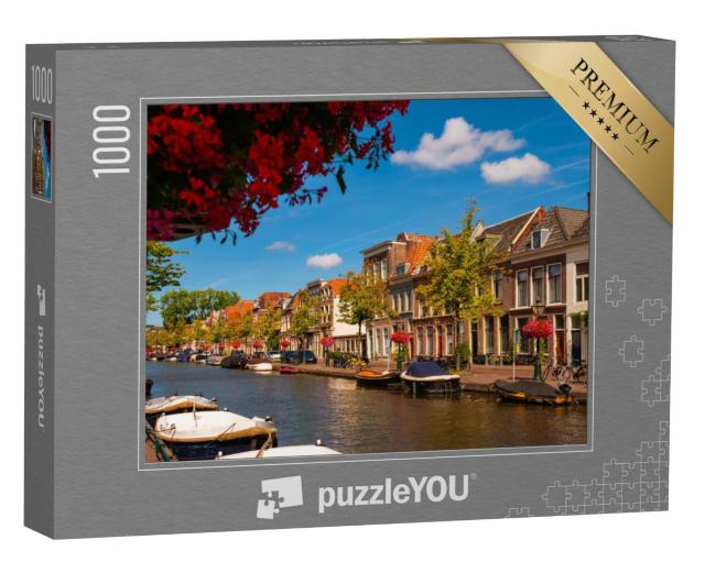 Puzzel 1000 stukjes „Wegen langs de Leidse gracht, provincie Zuid-Holland“