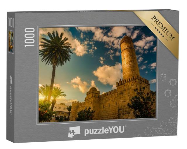 Puzzel 1000 stukjes „Uitzicht vanaf de muren van het Ribat fort in Sousse, Tunesië“