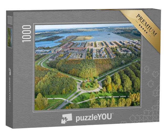 Puzzel 1000 stukjes „Moderne woonwijk Noorderplassen in Almere“