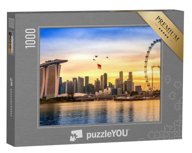 Puzzel 1000 stukjes „Nationale feestdag in Singapore“