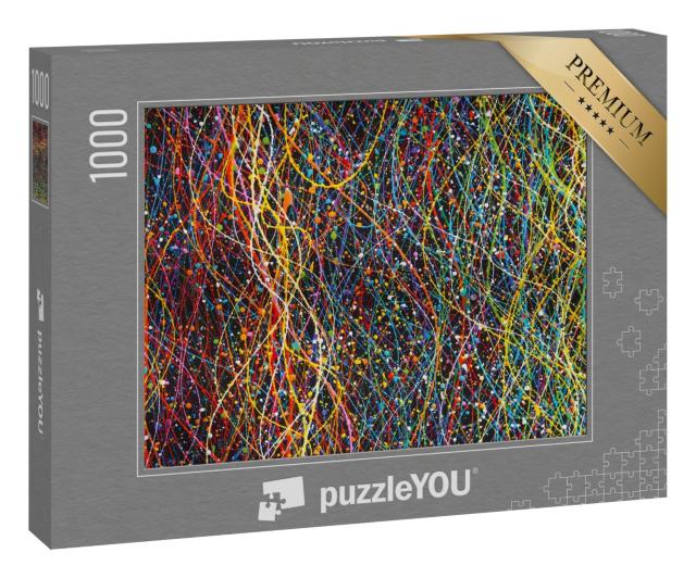Puzzle 1000 Teile „Abstrakte Linien auf Hintergrund mit Textur“