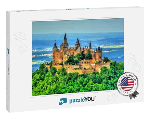 View of Hohenzollern Castle in the Swabian Alps - Baden-W... Jigsaw Puzzle