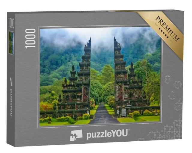 Puzzel 1000 stukjes „Poorten naar een van de hindoetempels op Bali, Indonesië“