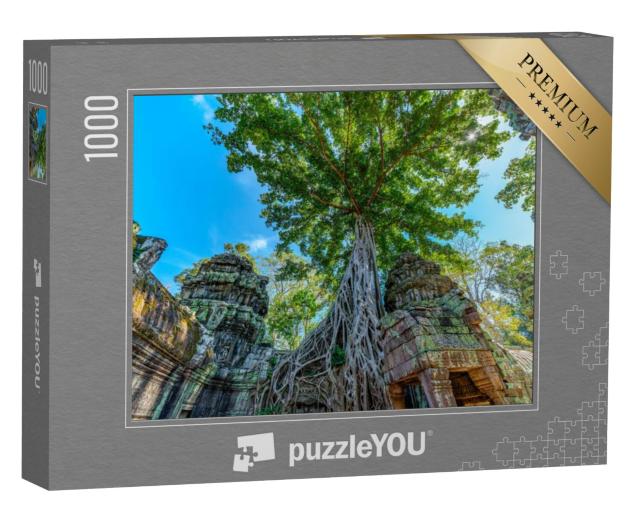 Puzzel 1000 stukjes „Ruïnes van Ta Prohm, Angkor, Cambodja“