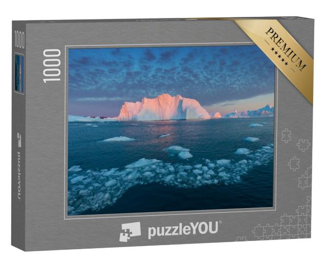 Puzzel 1000 stukjes „IJsberg in de zonsondergang“